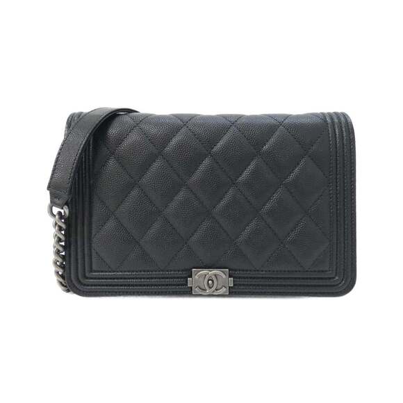 CHANEL Handbags - CHANEL Authentic Black Wallet